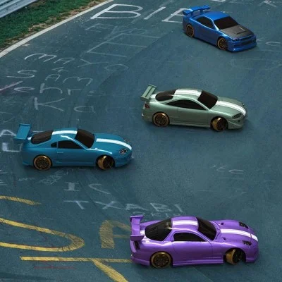 Turbo Racing 1/76 Drift Rc Car With Gyro Radio Full